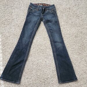 Rock Revival Women's Boot Cut Jeans - Dark Blue